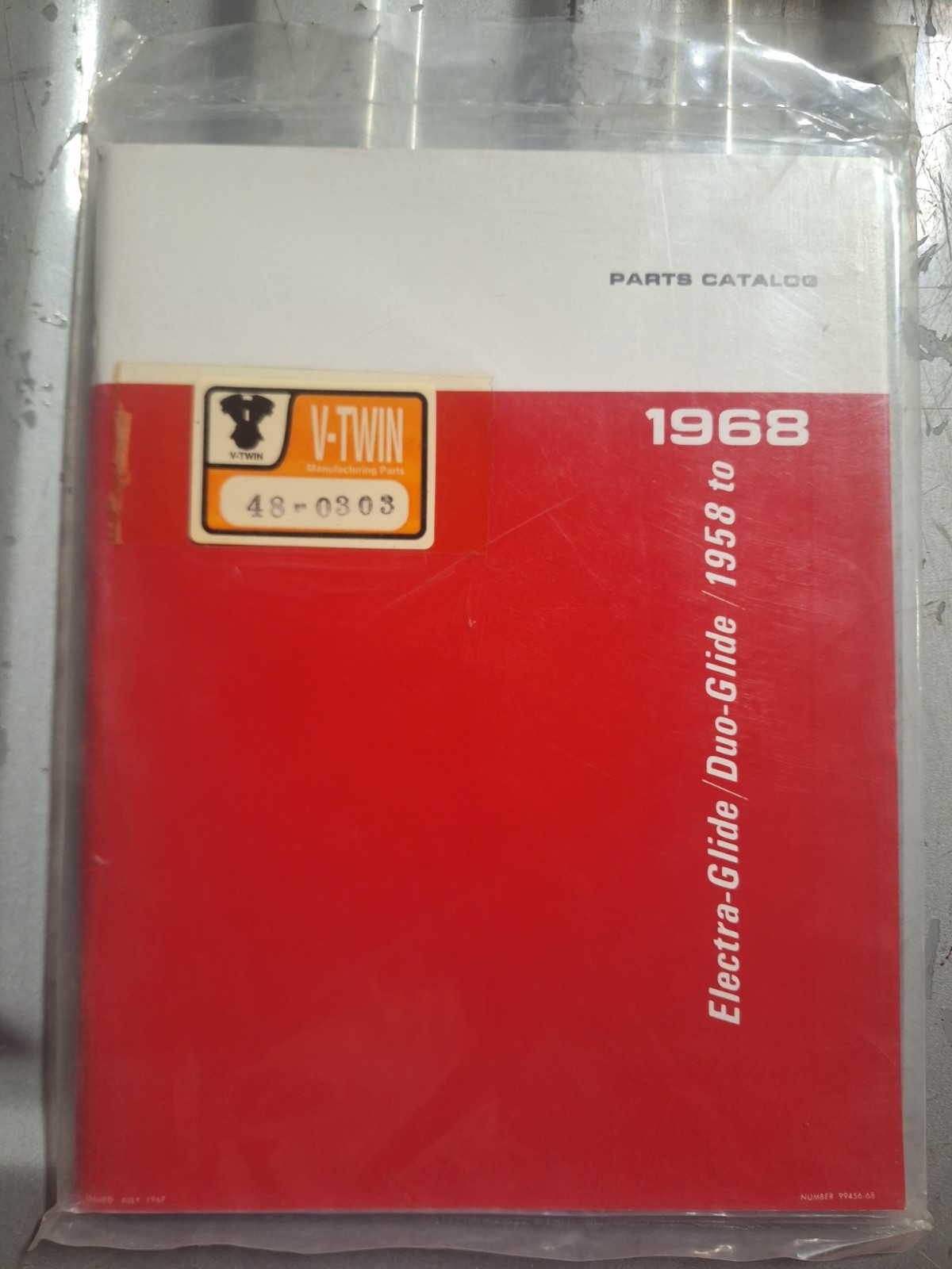 1958-1968 Harley-Davidson Electra Glide Duo-Glide Parts Catalog Manual 48-0303 1958-1968 Harley-Davidson Electra Glide Duo-Glide Parts Catalog Manual 48-0303