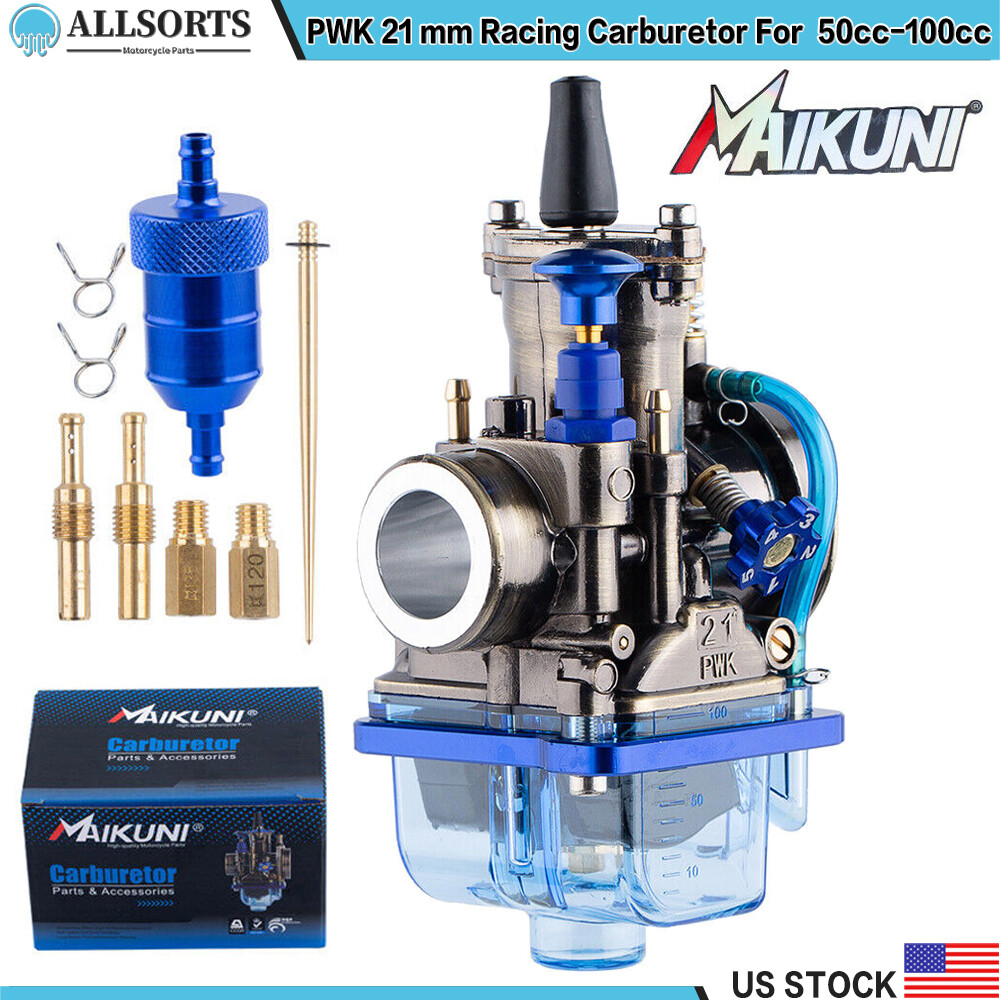 PWK 21 Racing Carburetor For 2 Stroke 50 to 100cc Mortorcycle Scooter Dirt Carb PWK 21 Racing Carburetor For 2 Stroke 50 to 100cc Mortorcycle Scooter Dirt Carb