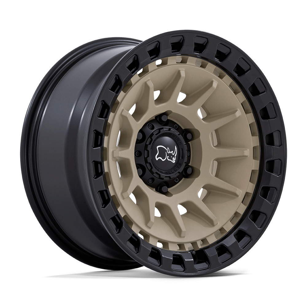 17x8.5 Black Rhino Barrage Desert Sand On Matte Black Wheel 6x5.5 (-10mm)