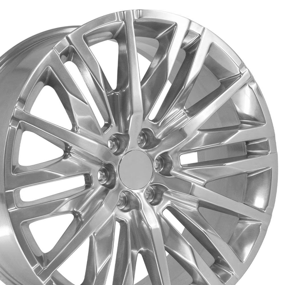 Single(1) OE Wheels CV33 24x10 Polished Wheel 6x139.7 31ET