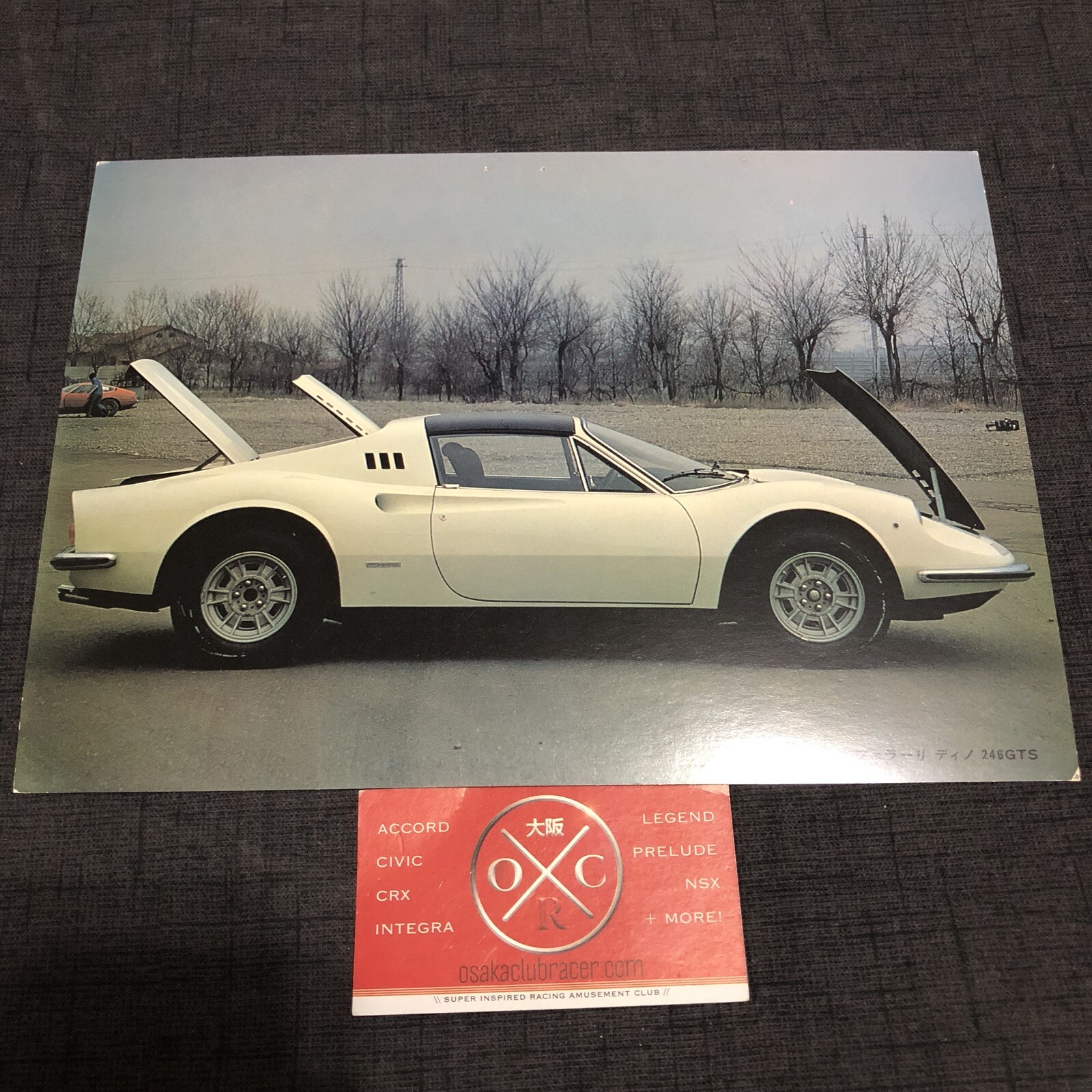 Vintage Ferrari Dino 246 GTS Print Advertisement Brochure Japanese Rare 69-74