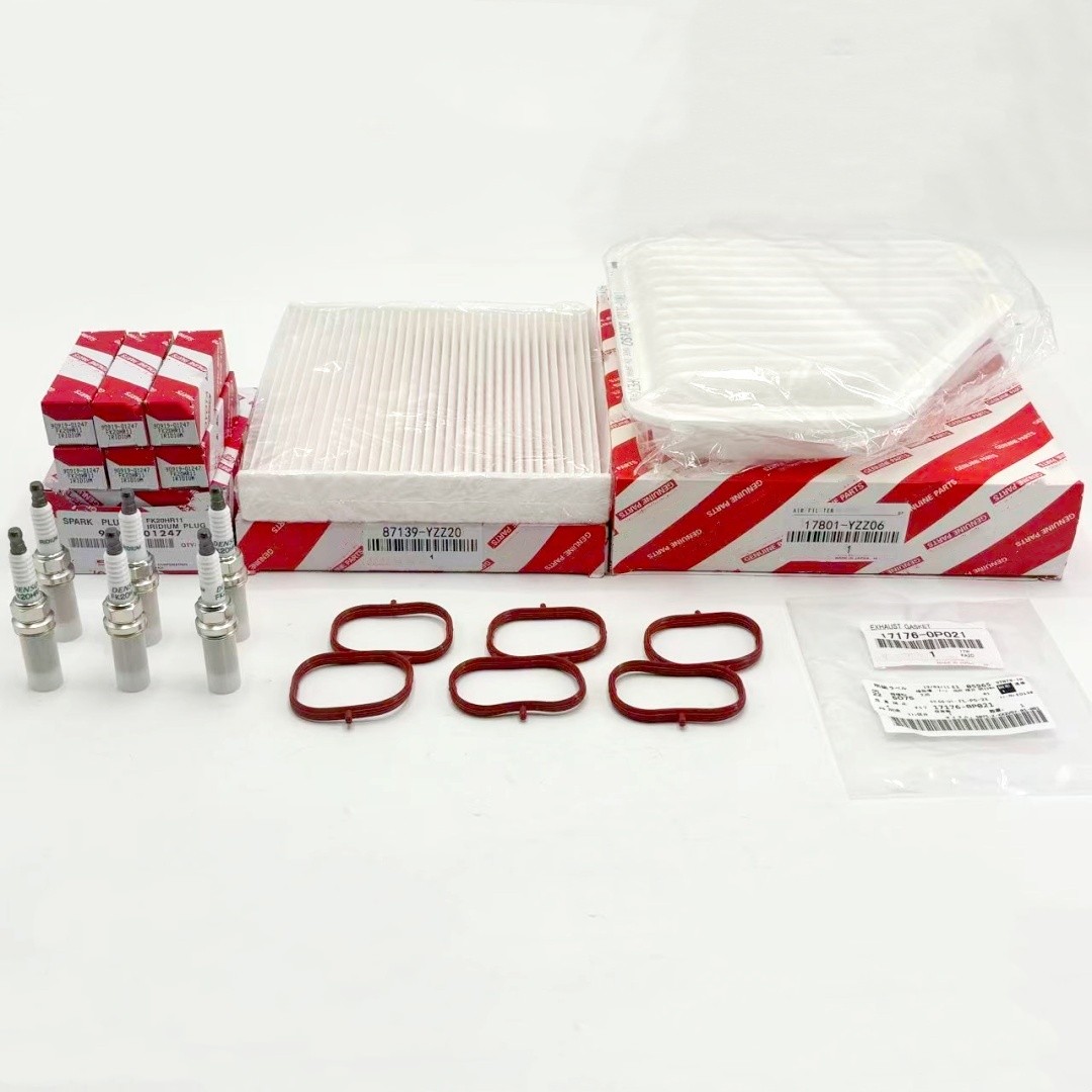 OEM FOR 2007-11 TOYOTA CAMRY 3.5L V6 TUNE UP KIT SPARK PLUGS AIR & CABIN FILTERS