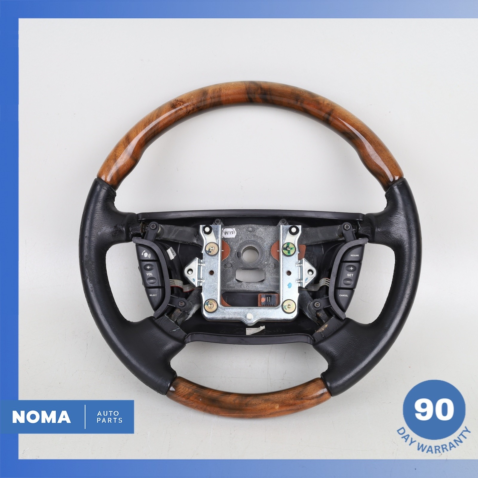 04-09 Jaguar X350 XJ8 XJR Steering Wheel Wood Trim Black OEM 04-09 Jaguar X350 XJ8 XJR Steering Wheel Wood Trim Black OEM