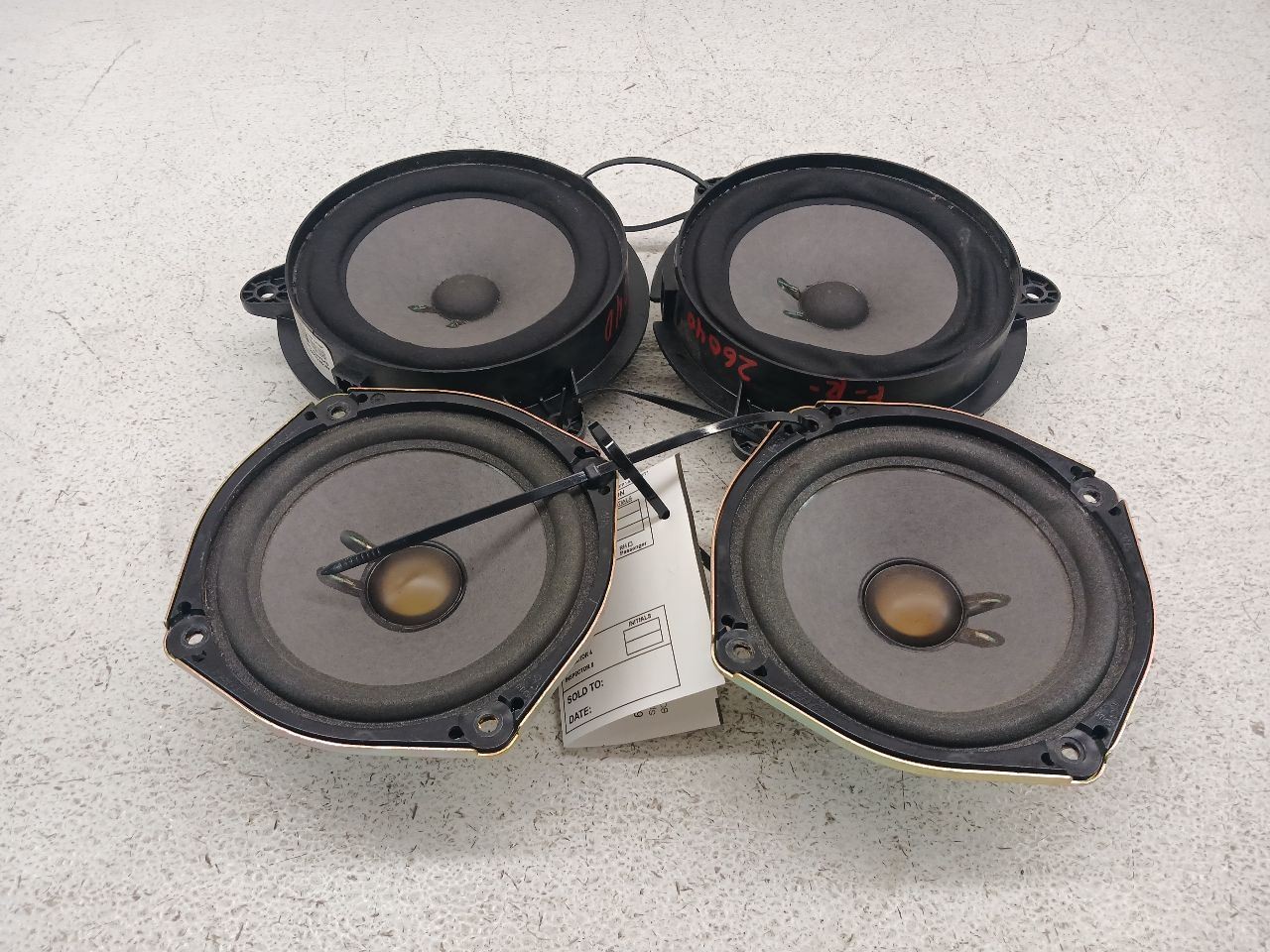 03-09 NISSAN 350Z Bose Speakers Set Of 4 Front/Rear OEM 28156CD000,28156AL500