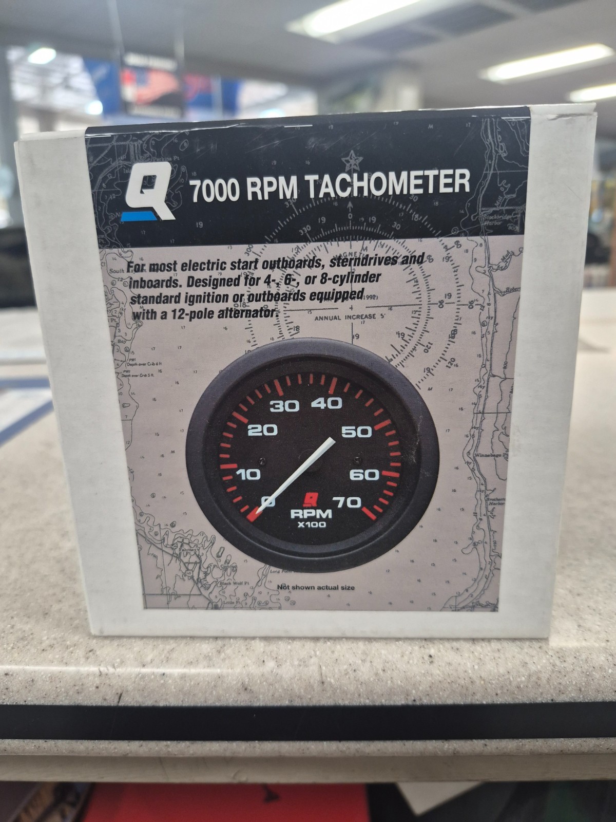 Mercury Quicksilver Boat Tachometer Gauge 895283Q05 | 7,000 RPM Mercury Quicksilver Boat Tachometer Gauge 895283Q05 | 7,000 RPM