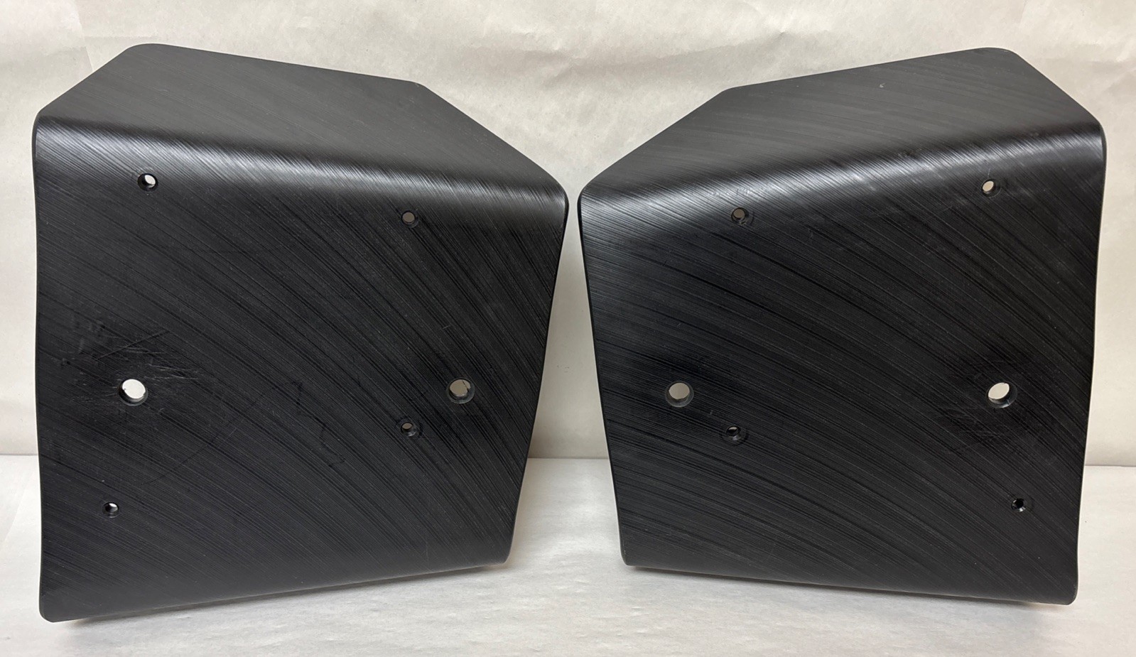 HCR Racing Polaris General 4 Rear A-Arm Guards, UHMW, Left & Right, BLK (2) L720