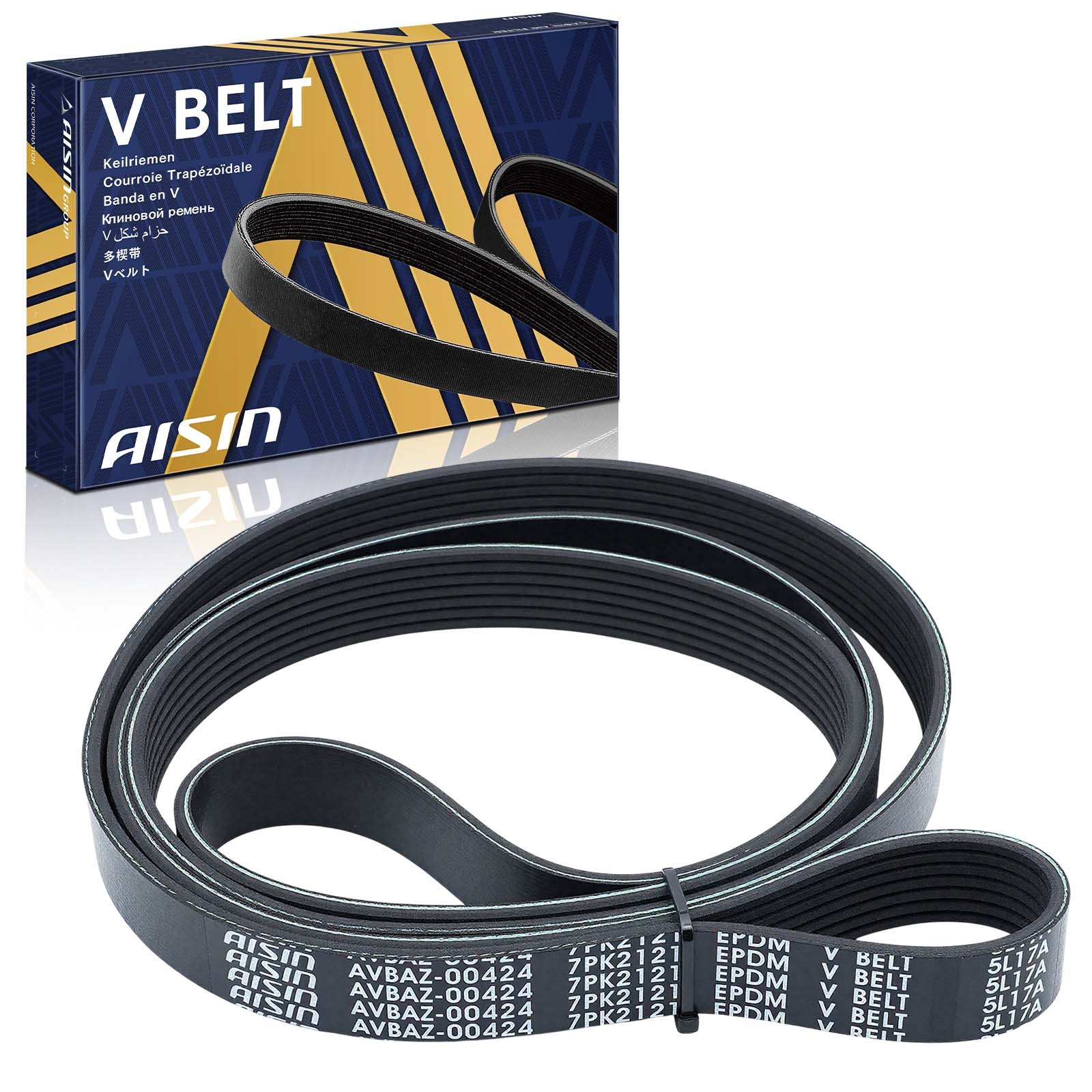 AISIN Serpentine Belt for Toyota Tacoma 4Runner Chevrolet C8500 2003 2016-2023