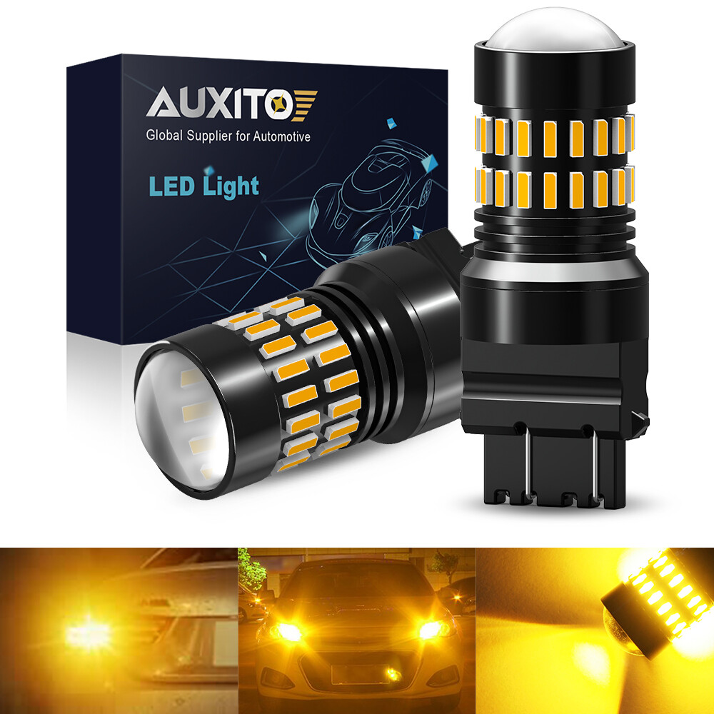 AUXITO 4157 3156 3157 LED Turn Signal Light Bulbs CANBUS Anti Hyper Flash Amber