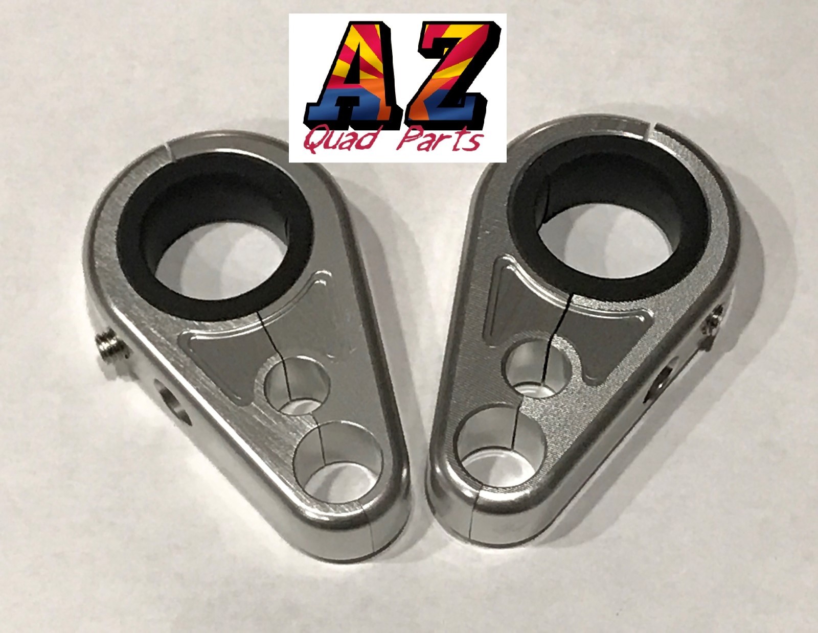 Billet Silver Front A-Arm Brake Line Clamps Yamaha Banshee 350 Blaster 200 Billet Silver Front A-Arm Brake Line Clamps Yamaha Banshee 350 Blaster 200