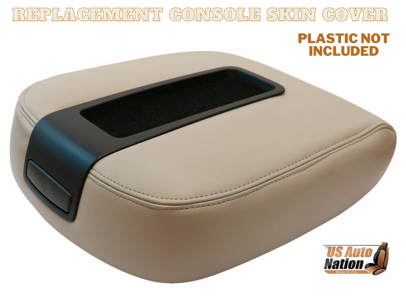 2007 to 2014 GMC Yukon Center Console Lid Cover Armrest Compartment TAN