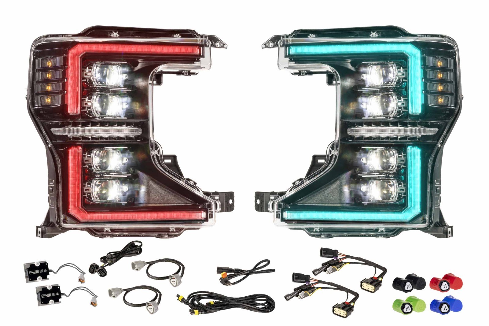 2020-22 FORD F250 F350 Super Duty Morimoto EVO XRGB LED HEADLIGHTS 5 YEAR MULTI