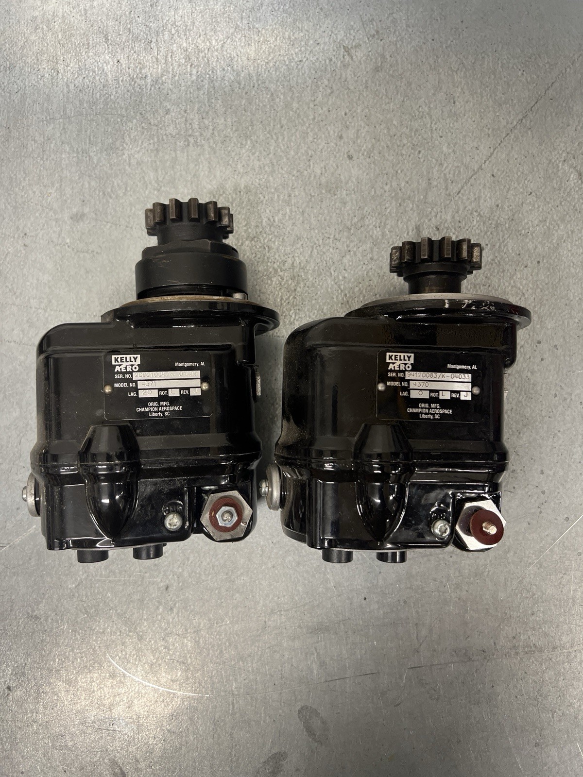 Pair of Champion Magnetos - Lycoming Or Similar- 4371 and 4370 - Cores Pair of Champion Magnetos - Lycoming Or Similar- 4371 and 4370 - Cores