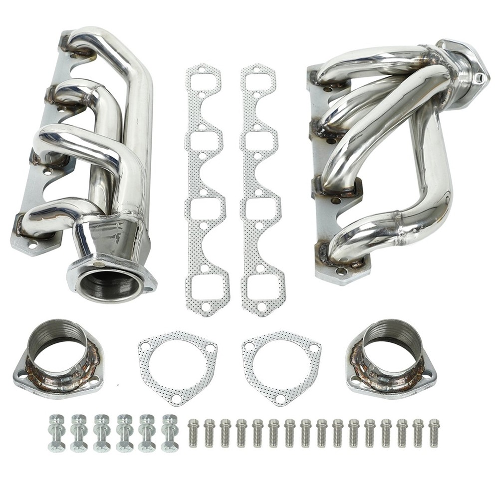 For 1964-1977 Ford 260 289 302 Shorty Stainless Steel Headers Exhaust Manifolds