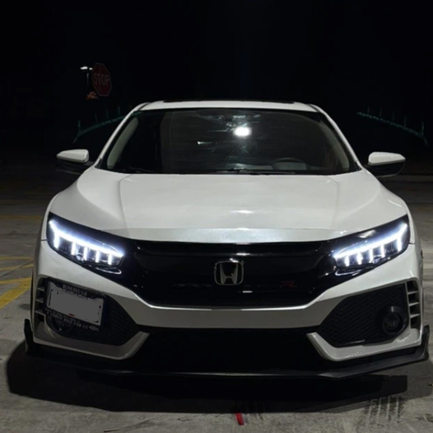 Pair Full LED Headlights Faros For 2016-21 Honda Civic 10th Gen Sequential Lamps