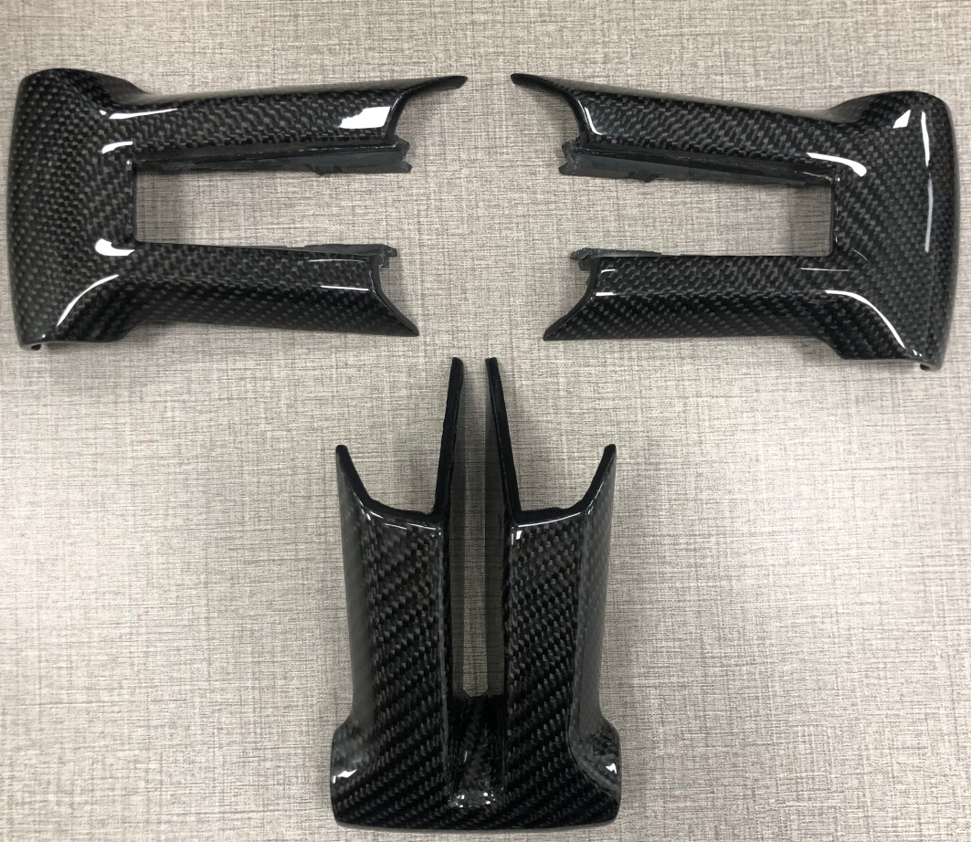 Black Real Carbon Fiber Trim Cover Replacement for Ford Mustang GT 2010-2014 Black Real Carbon Fiber Trim Cover Replacement for Ford Mustang GT 2010-2014