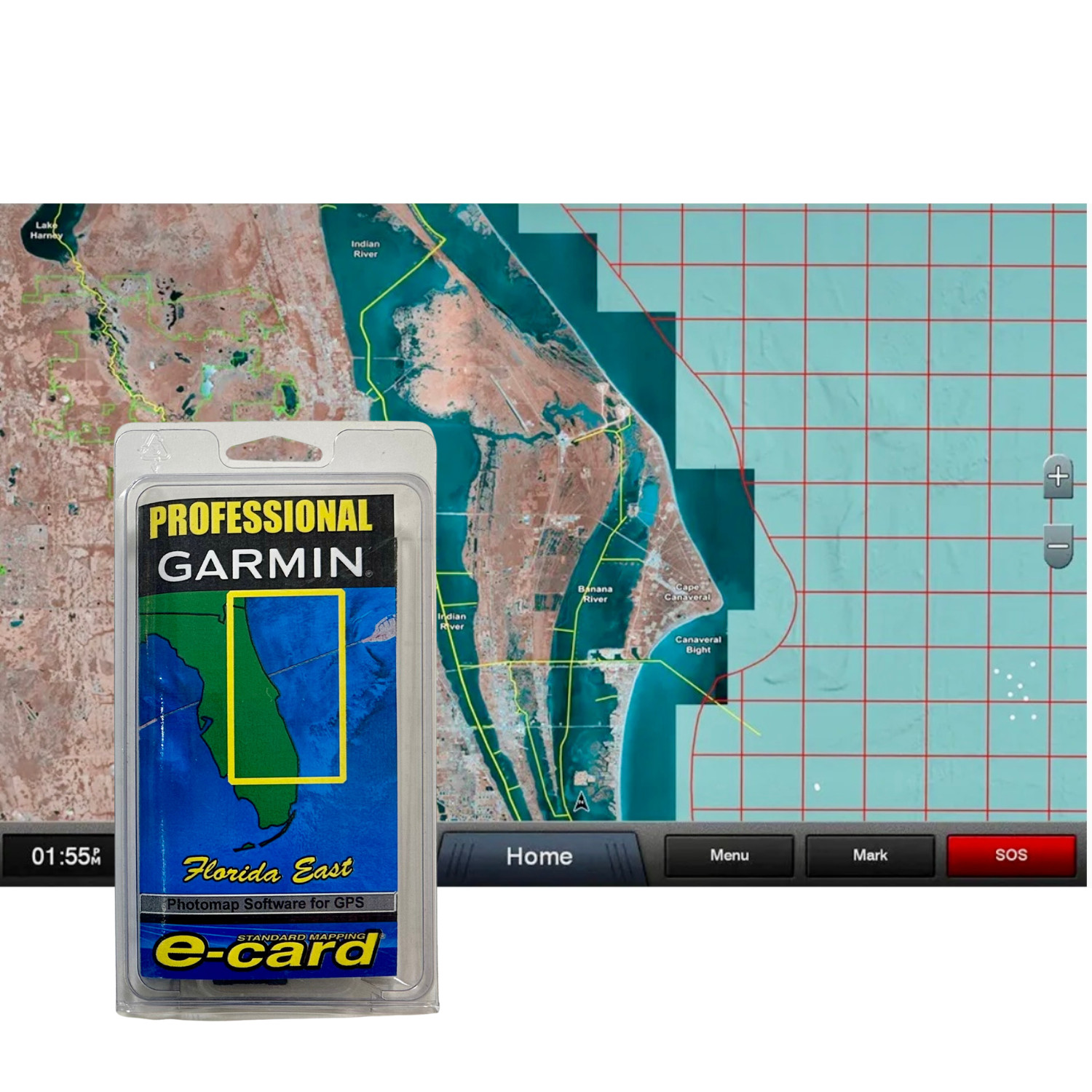 Garmin Standard Mapping Florida East Pen Professional SD/MicroSD Fishfinder Card Garmin Standard Mapping Florida East Pen Professional SD/MicroSD Fishfinder Card