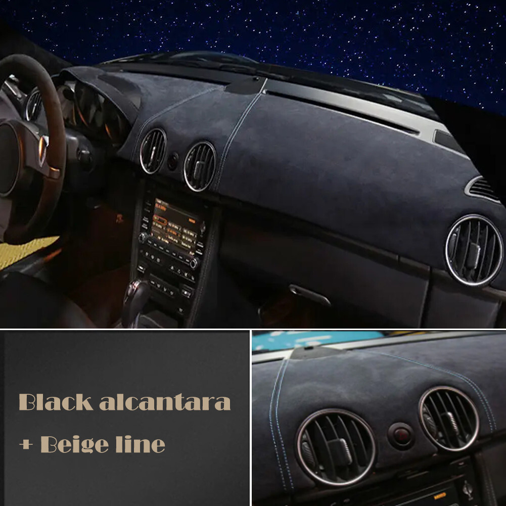 DIY Alcantara Car Dashboard Cover Wrap for Porsche Cayman Boxster 2006-2011