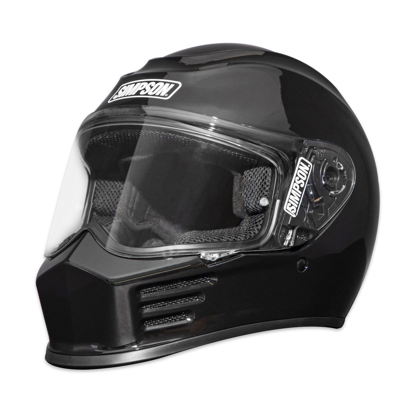 Simpson Black Medium Motorcycle Speed Bandit Helmet SPBM2