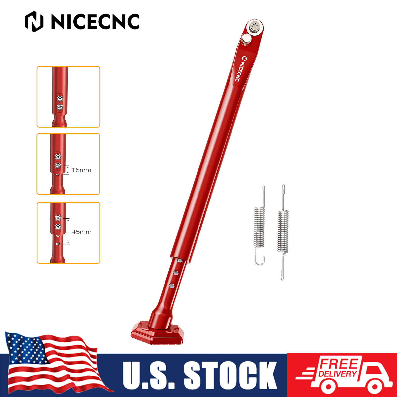 NICECNC Adjustable Side Stand Kickstand For Beta RR 250 300 Xtrainer 2015-2025