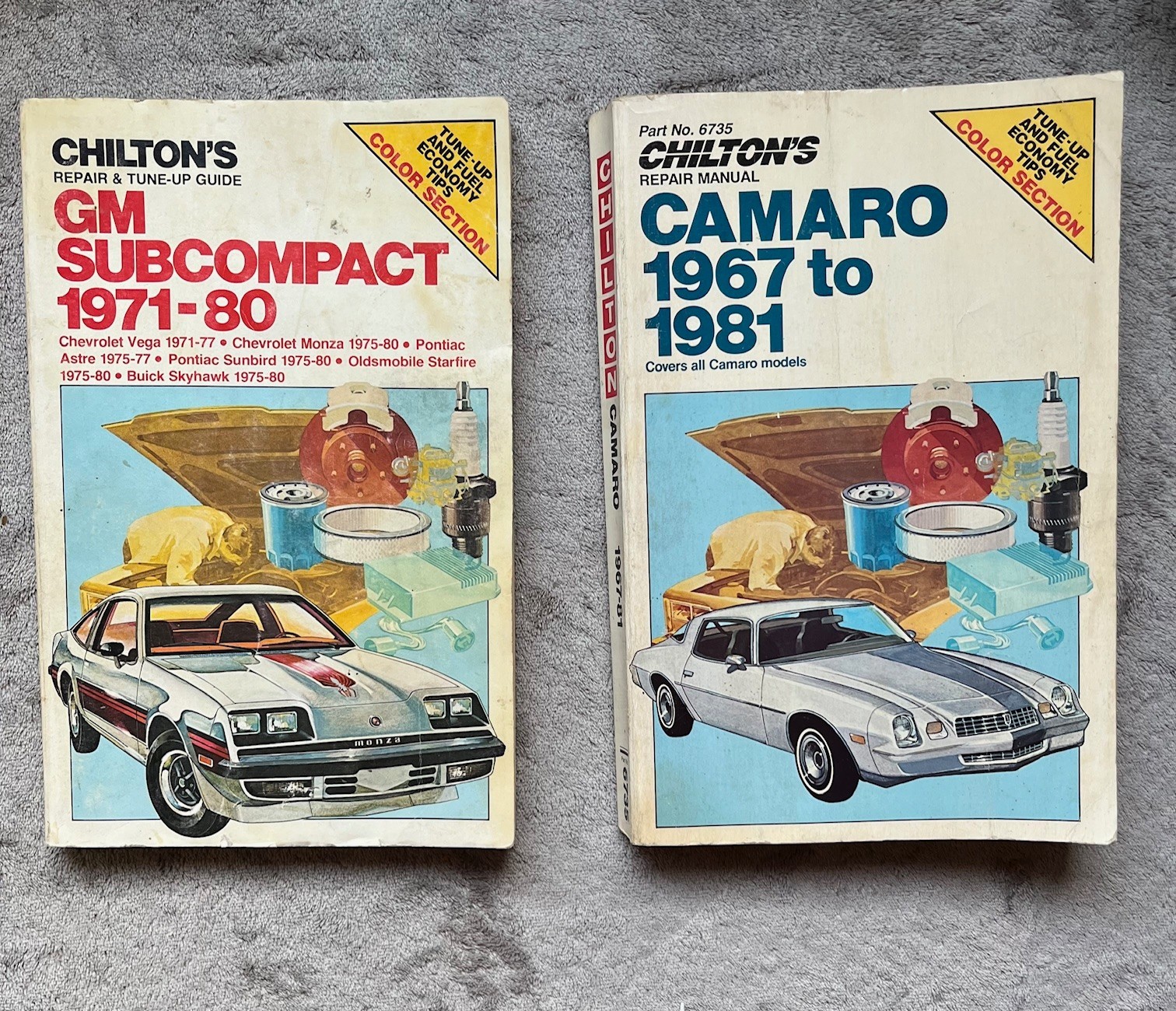 Vintage Chilton’s Repair Manuals GM Subcompact 1971-80 & Camaro 1967-81