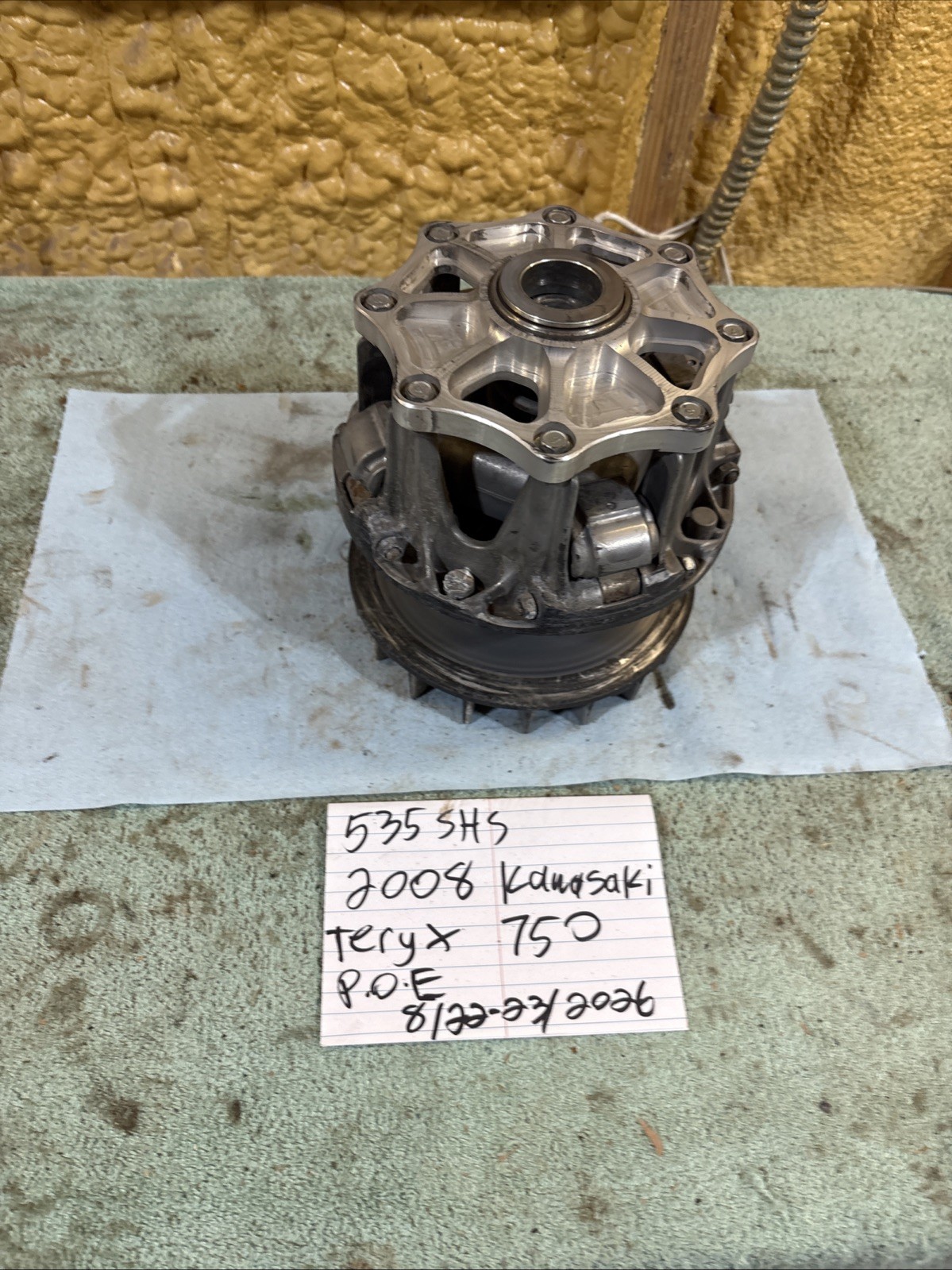 2008 Kawasaki Teryx Primary Driven Clutch Assembly Used 535