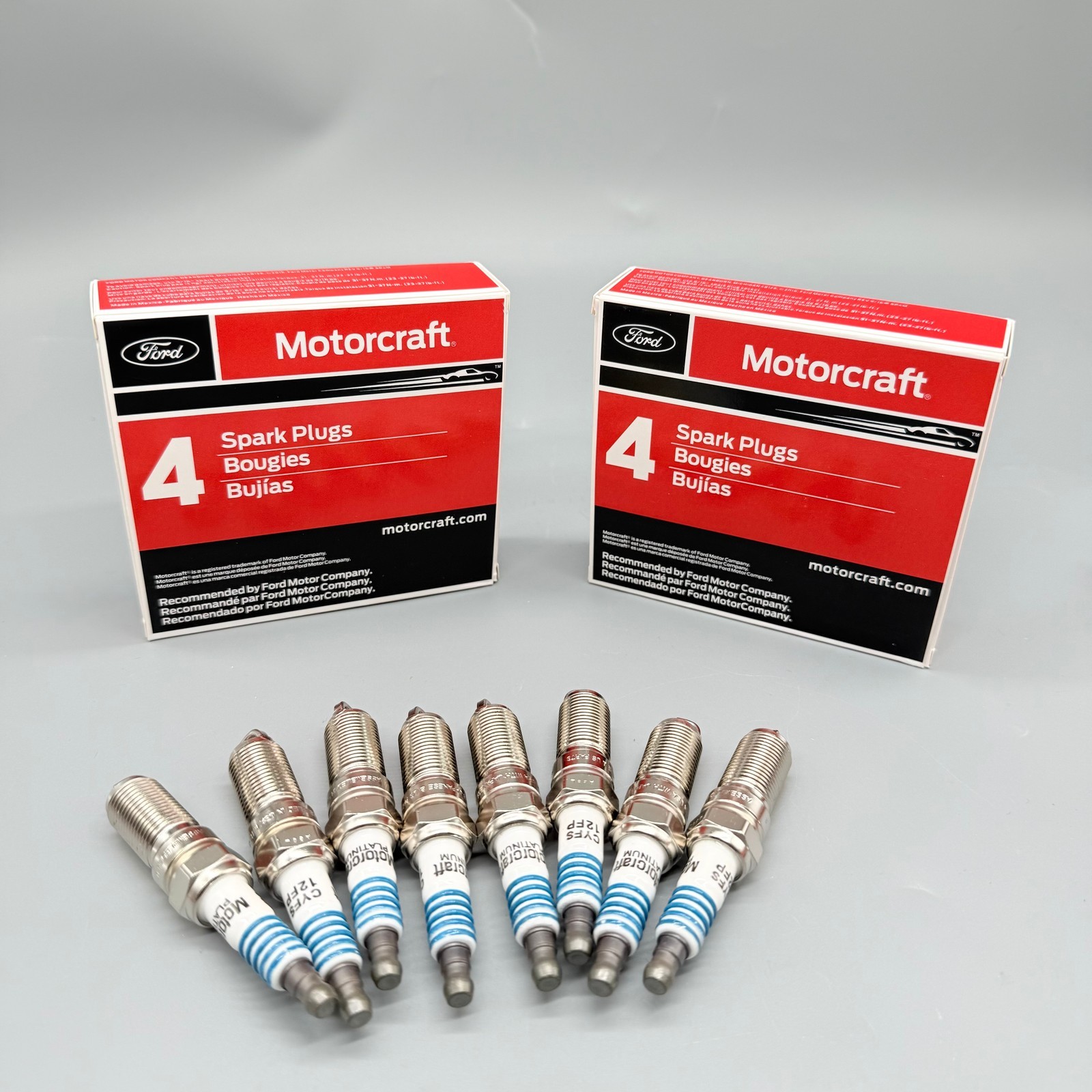 SP589 CYFS12YT6 8Pcs Motorcraft Spark Plug replaces SP520(X)
