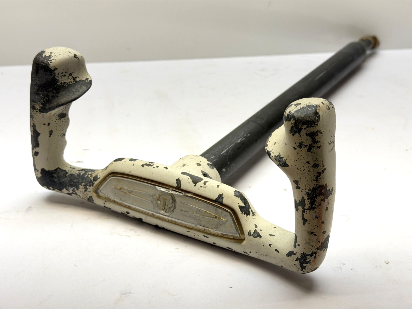 Used Beech Beechcraft Aircraft Plane Metal Control Yoke Steering Wheel Vintage Used Beech Beechcraft Aircraft Plane Metal Control Yoke Steering Wheel Vintage