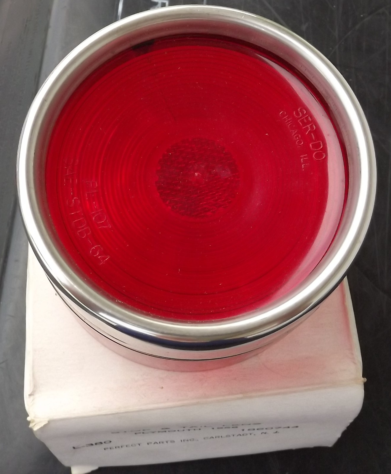 NORS 1958 Plymouth Tail Light Lens Car Aid L380 1860744 Savoy Plaza Belvedere