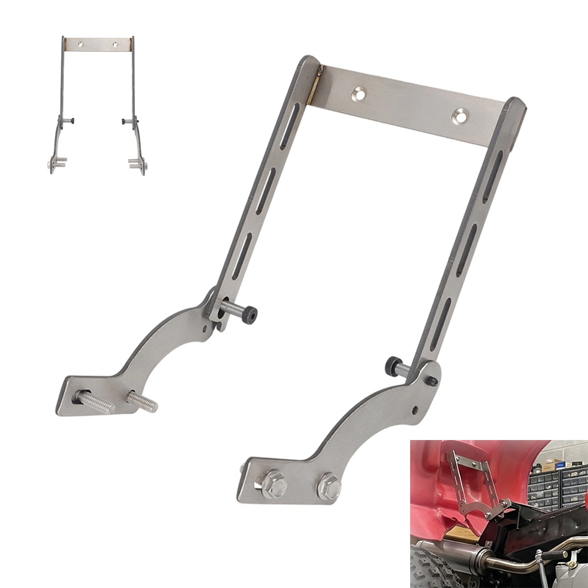 For Honda ATC70 1978-1985 Heavy Duty Stainless Rear Fender Flip Up Kit Hardware For Honda ATC70 1978-1985 Heavy Duty Stainless Rear Fender Flip Up Kit Hardware