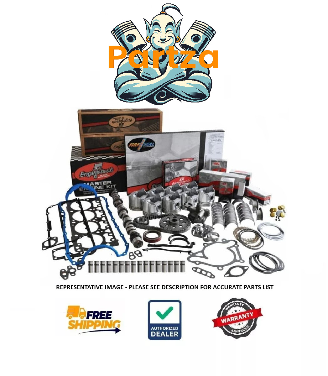 1967-2002 Chevy GM 6.3L 383 Stroker Small Block V8 STAGE 4 Master Rebuild Kit