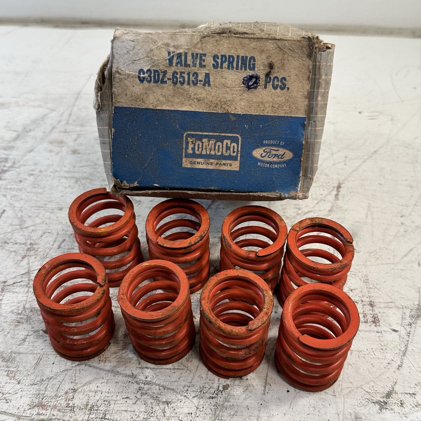 (8) NEW OEM C3DZ6513A Ford Engine Valve Springs 1962-70 390,406,427,428 Cubic”