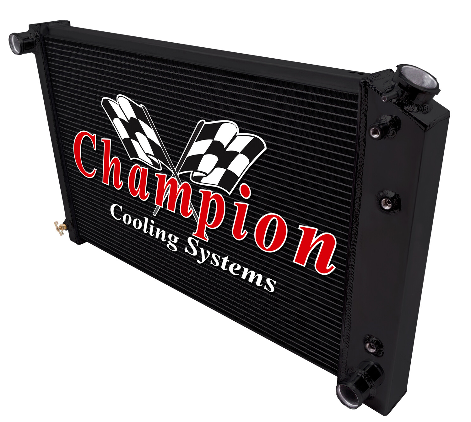 AAR Champion 3 Row Black Finish Radiator for 1970 - 1981 Chevrolet Camaro