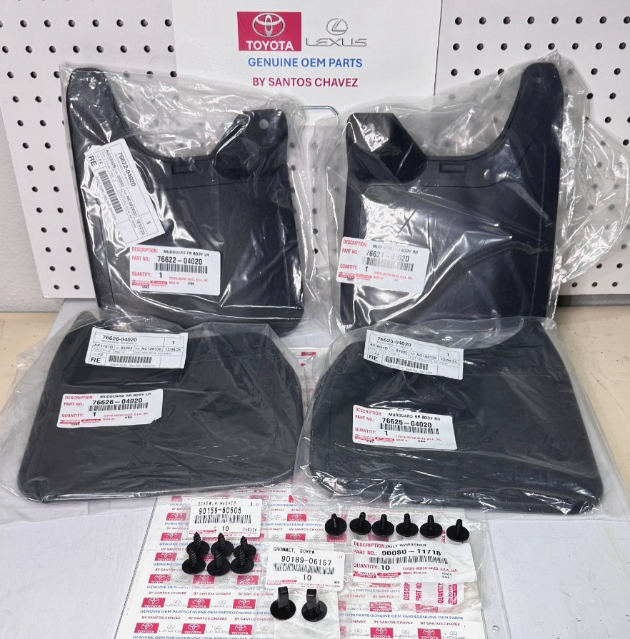 1995-2000 Tacoma 2wd Mud Flap Guard & Hardware Kit GENUINE OEM PART