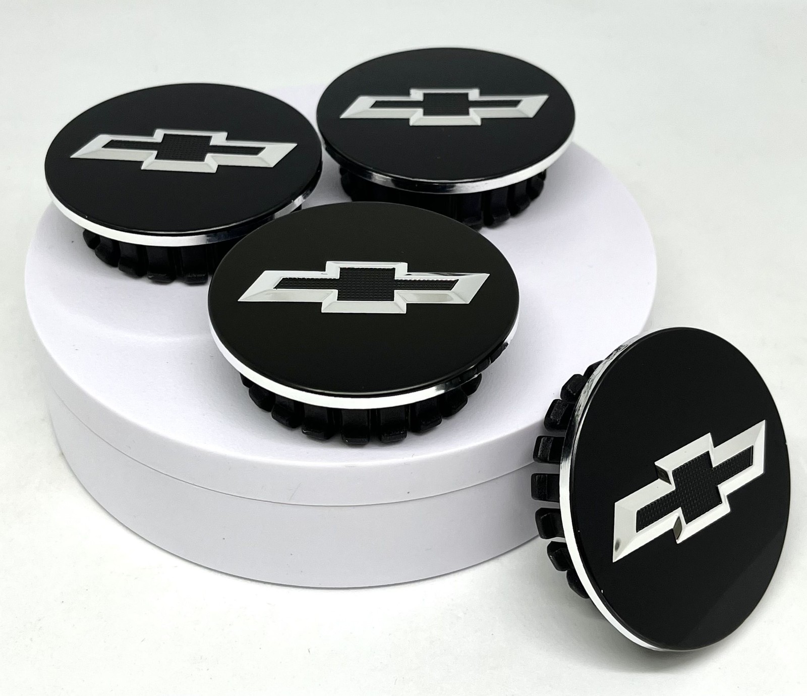 4x Black 58mm Wheel Center Caps Rim Hubcap Emblem Fit Chevy Equinox Malibu Cruze