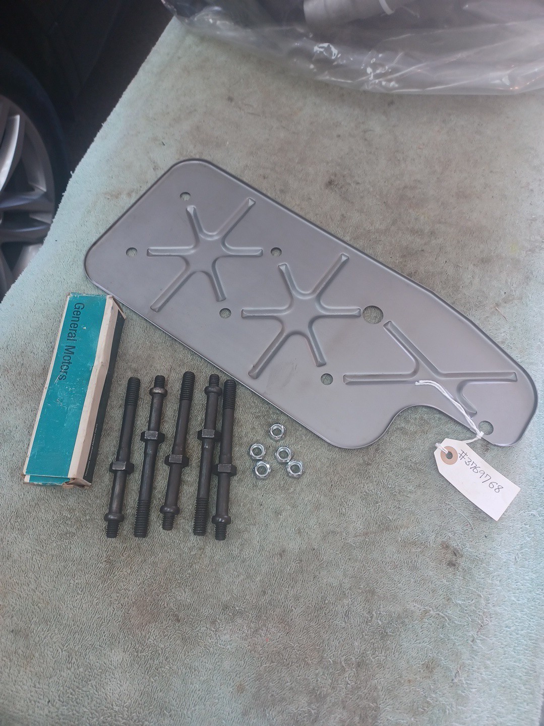 GM  NOS 62-68 Corvette Windage Tray 3769768 With Studs L79 3872718