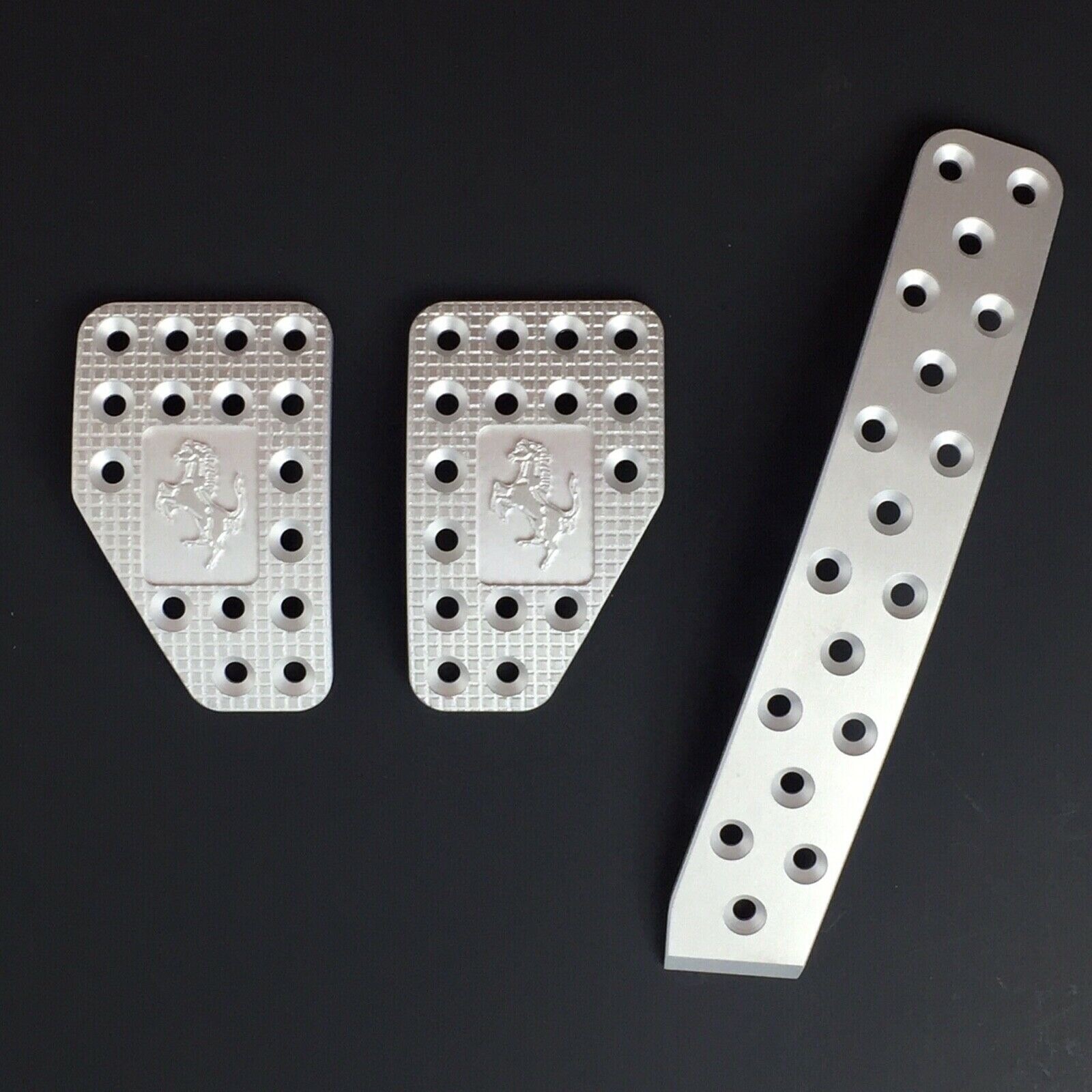 FERRARI 348 355 ALUMINUM CLUTCH BRAKE GAS PEDALS W/CAVALLINO