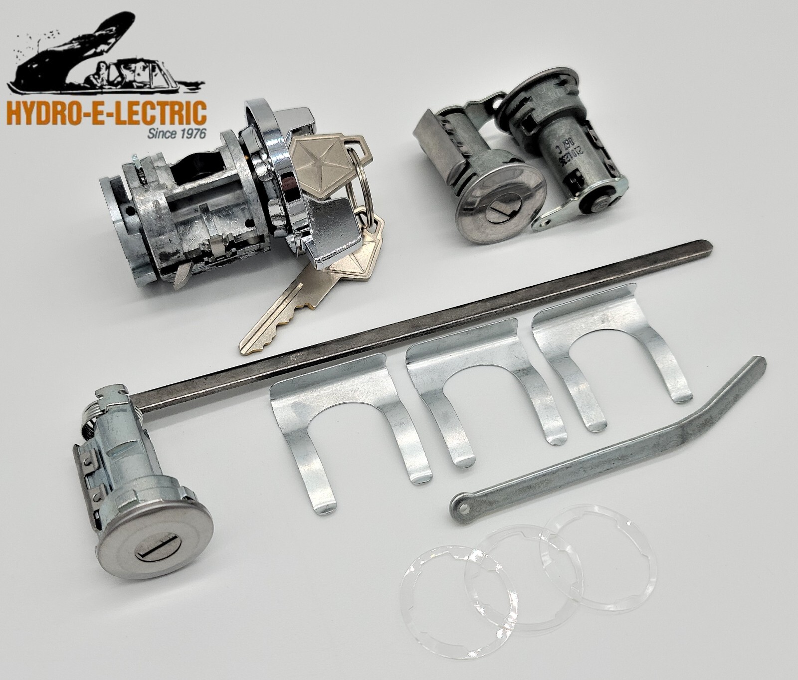 NEW 1970-1971 Dodge Charger Ignition, Door & Trunk Lock Set- OE Pentastar keys