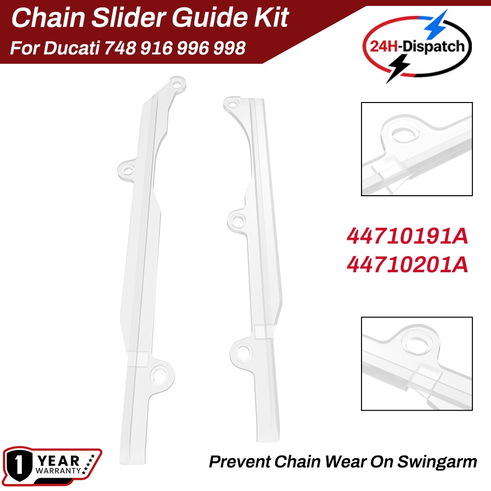 Chain Slider Guide Kit For Ducati 748 916 996 998 Swingarm Protect Upper & Lower Chain Slider Guide Kit For Ducati 748 916 996 998 Swingarm Protect Upper & Lower