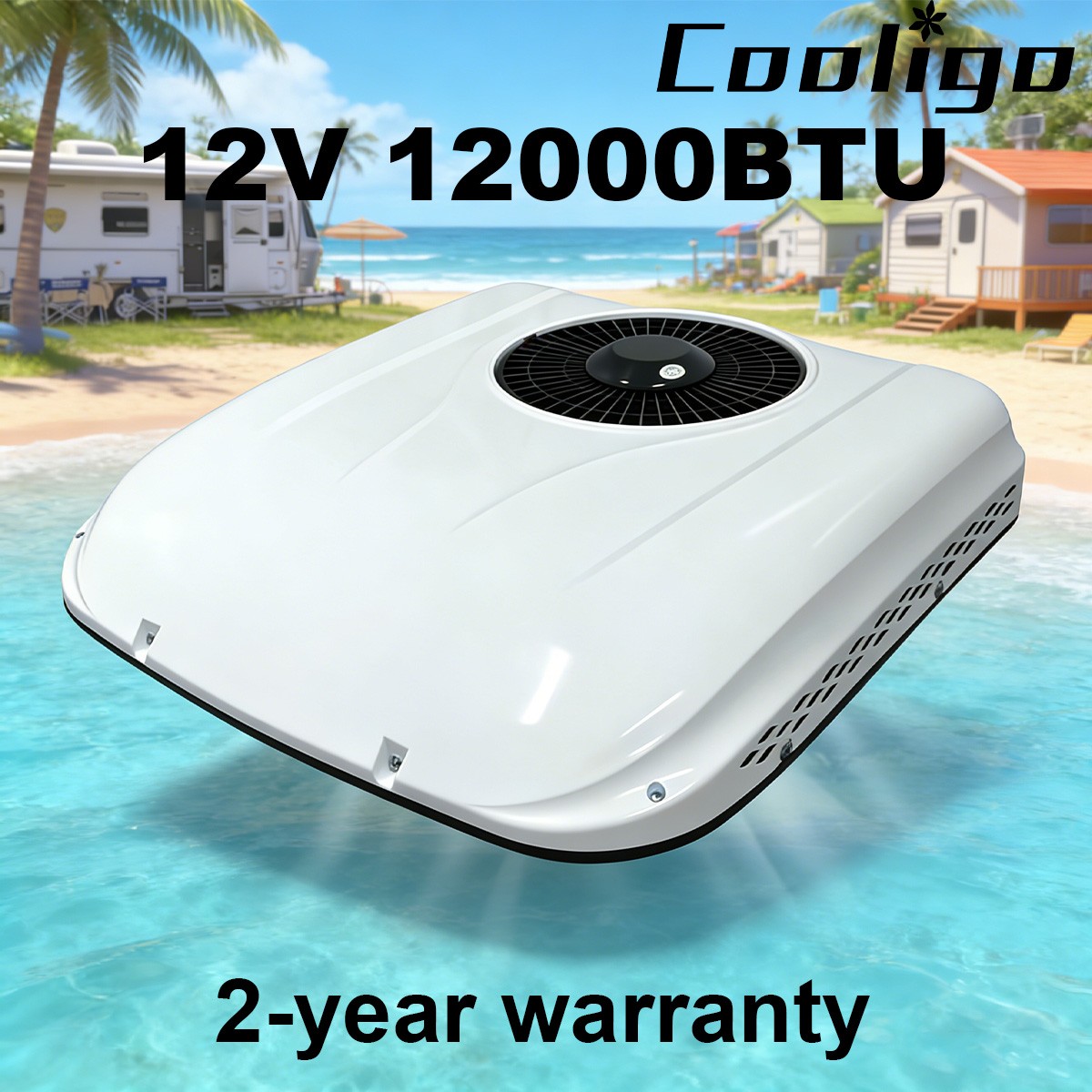 12000BTU 12V DC Universal Rooftop AC Unit  for Caravan Truck Boat （us stock）