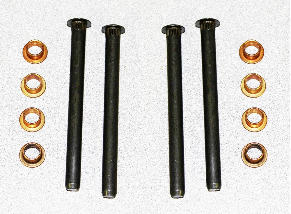 NEW 1965 - 1973 Mustang Door Hinge Repair Rebuild Kit, Pins, Bushings 12 pc set