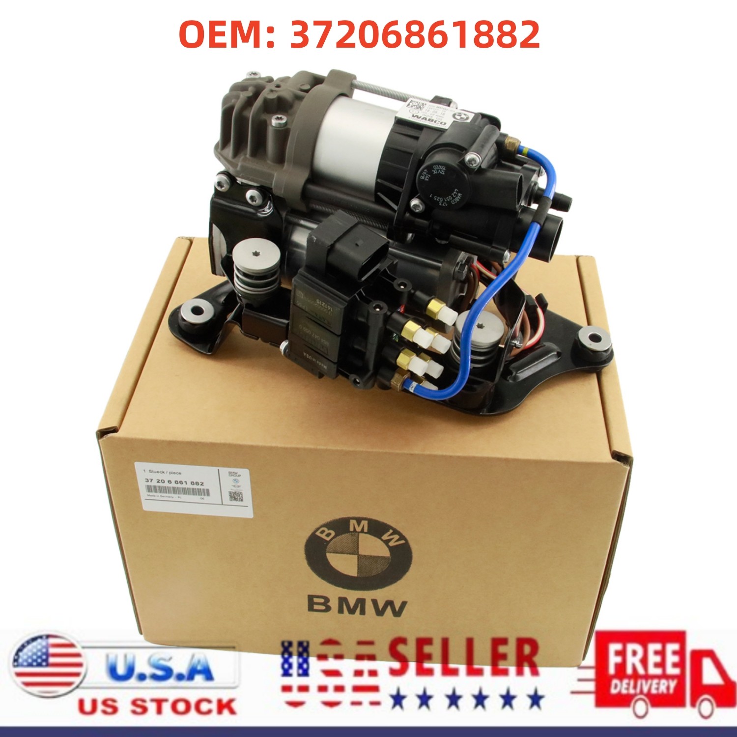 OEM Air Suspension Compressor Pump 37206861882 For BMW 7 Series G11 G12 740i 750 OEM Air Suspension Compressor Pump 37206861882 For BMW 7 Series G11 G12 740i 750