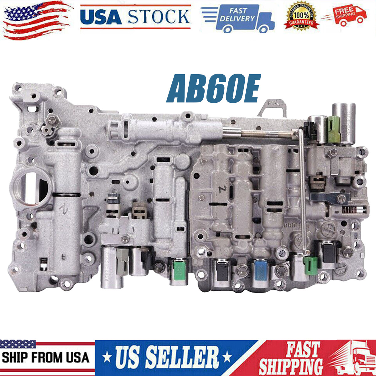 AB60E AB60F Transmission Valve Body W/ 9 Solenoids For Toyota Tundra 5.7L
