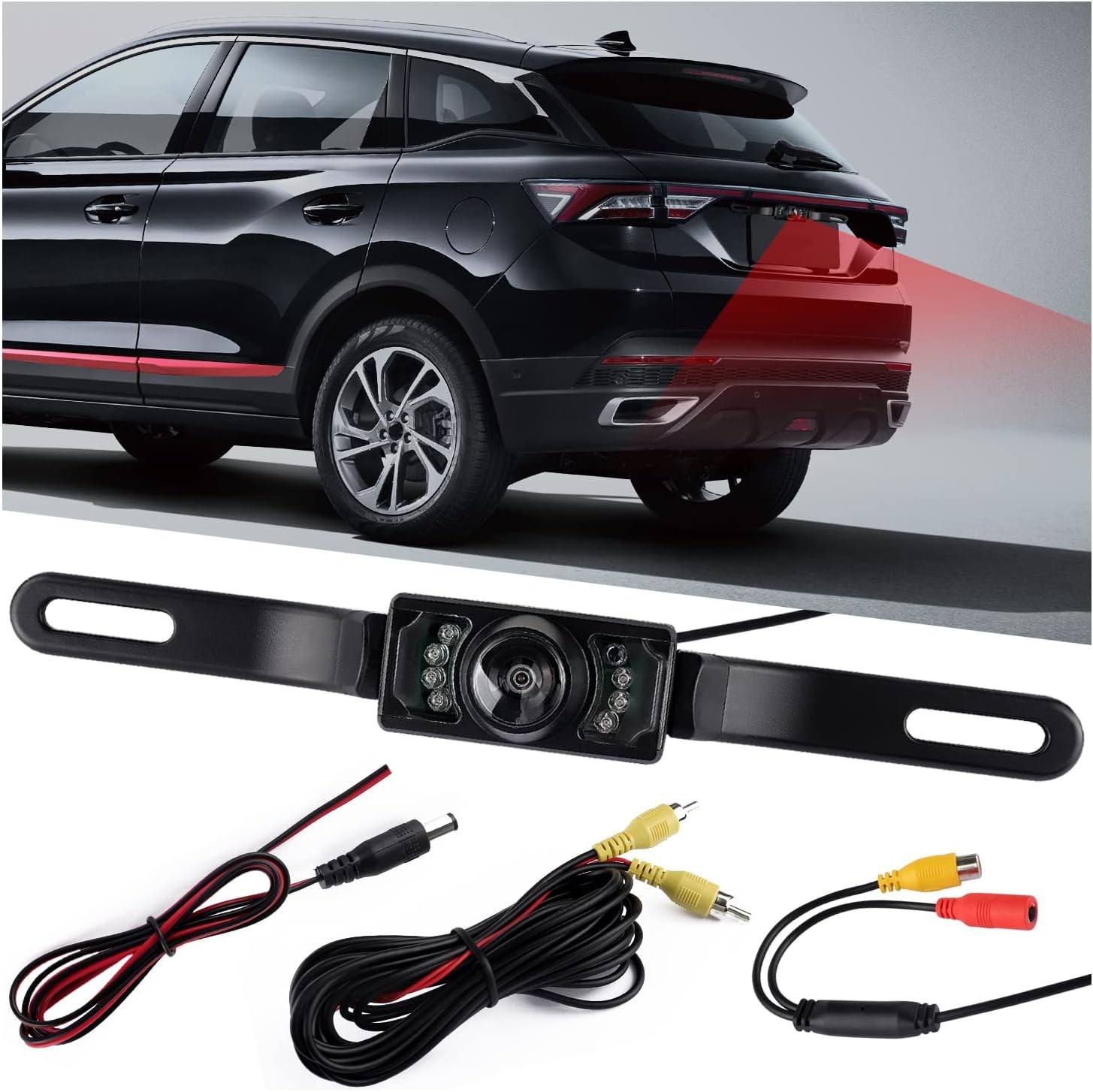 Car Rear View Camera Reverse Backup Camera Waterproof Night Vision License Plate