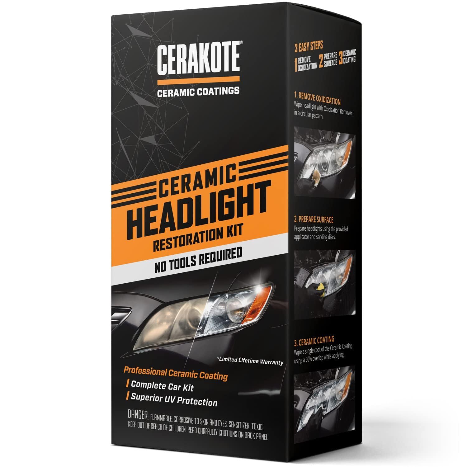 CERAKOTE® Ceramic Headlight Restoration Kit – Guaranteed To Last As Long A...