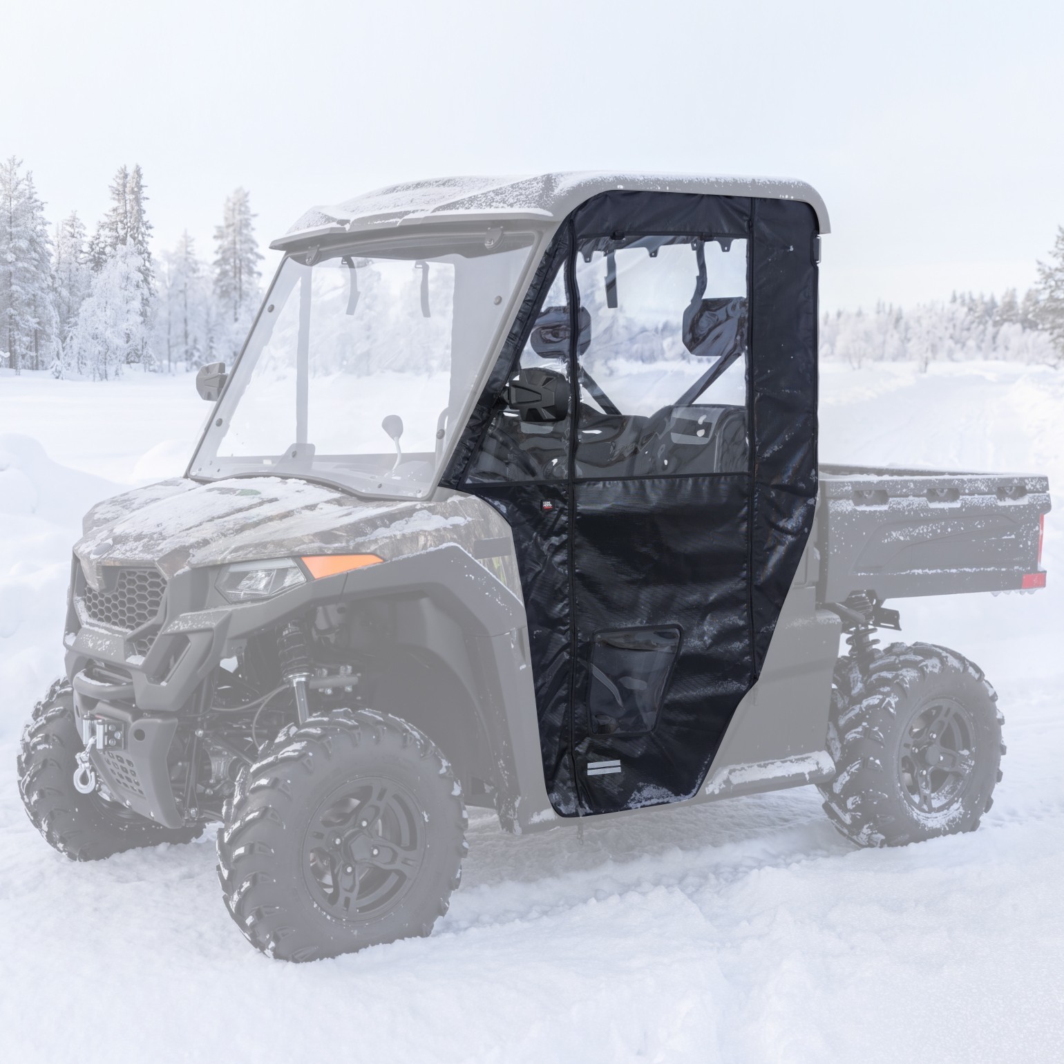 KEMIMOTO UTV Soft Doors Cab Enclosure For CFMOTO UFORCE 600 2021-2026 YKK Zipper