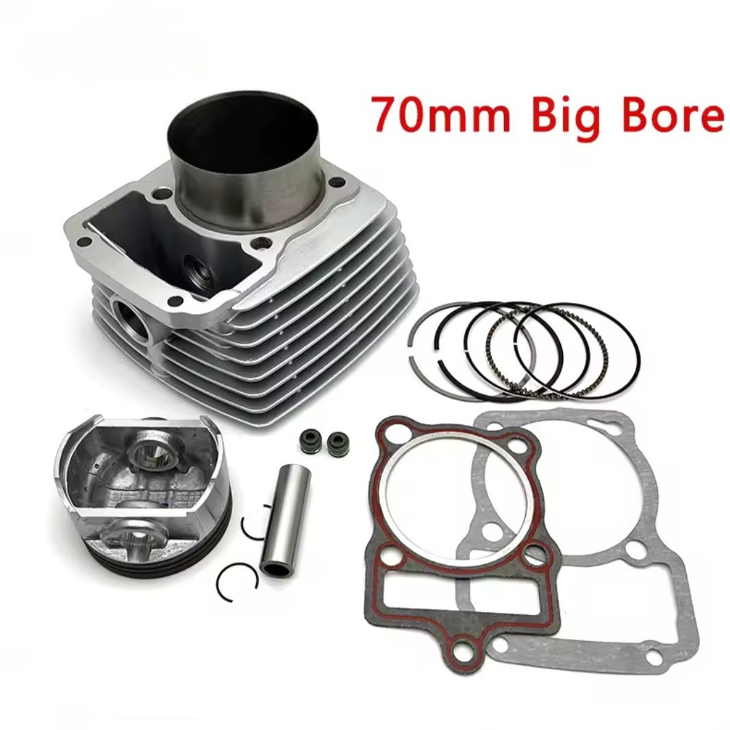 70mm Big Bore Kit w/ 15mm Wrist Pin for 2023 and up CG250 Hawk, Tao Tao etc