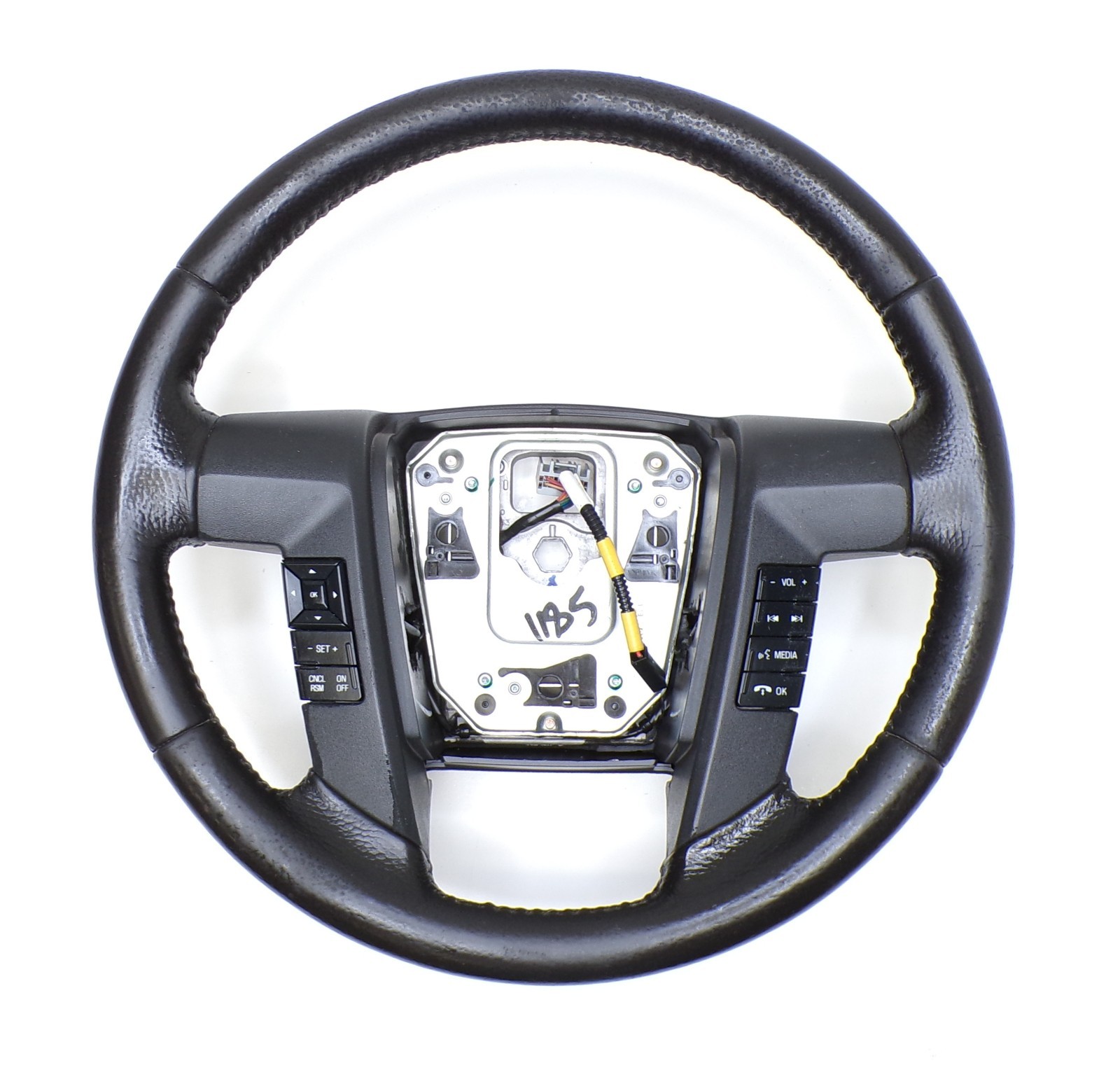 Ford 09-14 F-150 Leather Steering Wheel F150 Black Charcoal Leather Ford 09-14 F-150 Leather Steering Wheel F150 Black Charcoal Leather