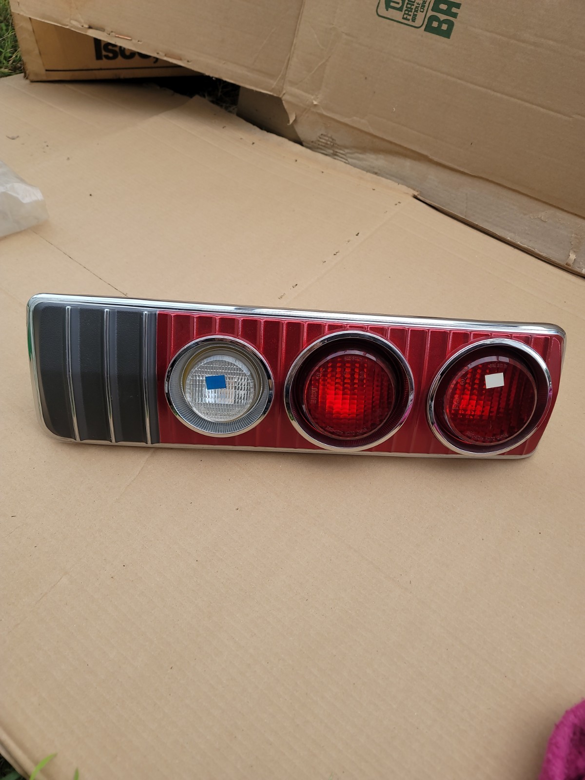 NOS Mazda RX3 Savanna Tail Light Red Lens Version US Spec RH Side 1971 1972 1973 NOS Mazda RX3 Savanna Tail Light Red Lens Version US Spec RH Side 1971 1972 1973