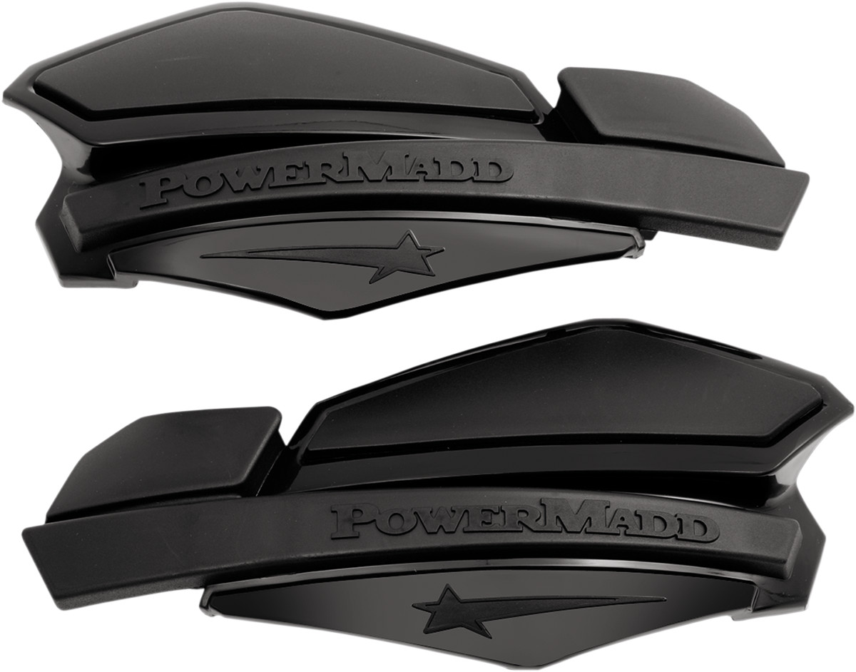 Powermadd Star Series Handguards Black/Black Universal Pair #34210