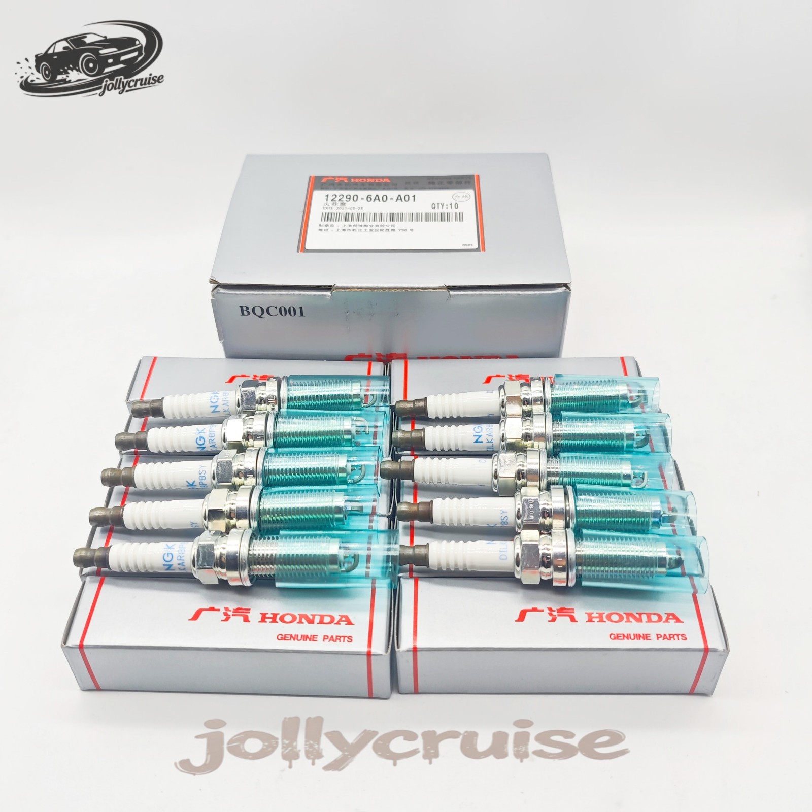 10Pcs OEM Spark Plug 12290-6A0-A01 for Honda Civic CR-V Acura TLX